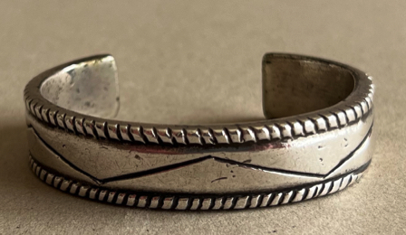Thirteen Historic Navajo Silver Bracelets c 1920-50s Thirteen Historic Navajo Silver Bracelets c 1920-50s