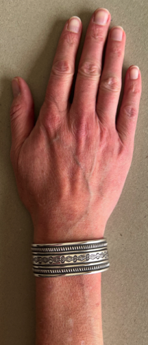 Thirteen Historic Navajo Silver Bracelets c 1920-50s Thirteen Historic Navajo Silver Bracelets c 1920-50s
